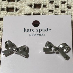 skinny mini bow studs by Kate Spade.